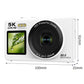 5K HD Dual Screen Digital Camera Point and Shoot Selfie Camera with LED Fill Light