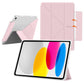 Anti-Bending PC Tablet Case with Multi-Angle Stand Pencil Holder for iPad