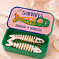 Small 3D Printed Sardine Shape Necklace and Earring Storage Box