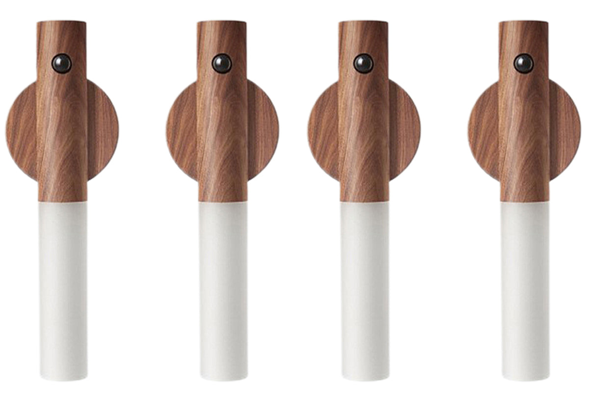 2Pcs Rechargeable Motion Sensor LED Night Light Wall Mount Cabinet Light