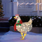 Christmas Decor Light-Up Chicken Lantern