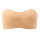 2-Pack Women's Strapless Back Cross Bra Wireless Bandeau Bra with Adjustable Buckle for Off?Shoulder Outfits