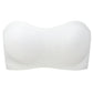2-Pack Women's Strapless Back Cross Bra Wireless Bandeau Bra with Adjustable Buckle for Off?Shoulder Outfits
