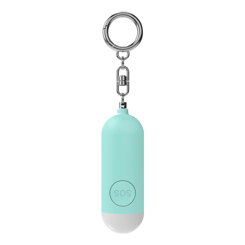 Personal Security Alarm Portable USB Rechargeable LED Light Versatile Self-Defense Keychain