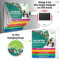 3Pcs Air Fryer Cooking Instapot Cheat Sheet Adsorbable Iron Cooking Times Guide Booklet