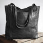 Vintage PU Leather Tote Bag Casual Shoulder Handbag