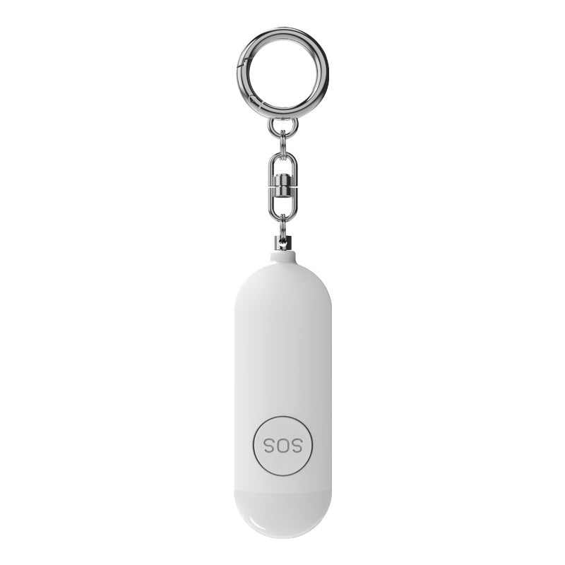 Personal Security Alarm Portable USB Rechargeable LED Light Versatile Self-Defense Keychain