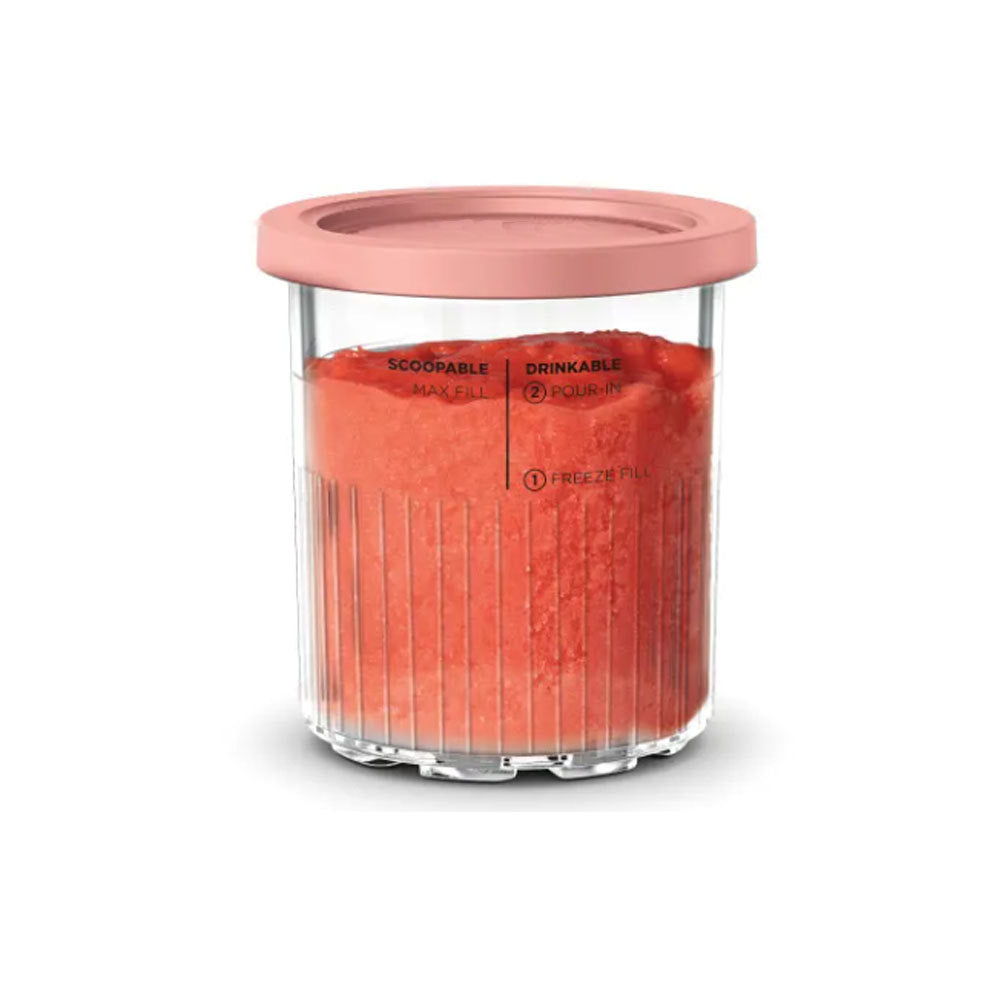 Ice Cream Pints Containers And Lids, Compatible With Ninja NC500, NC501 Series