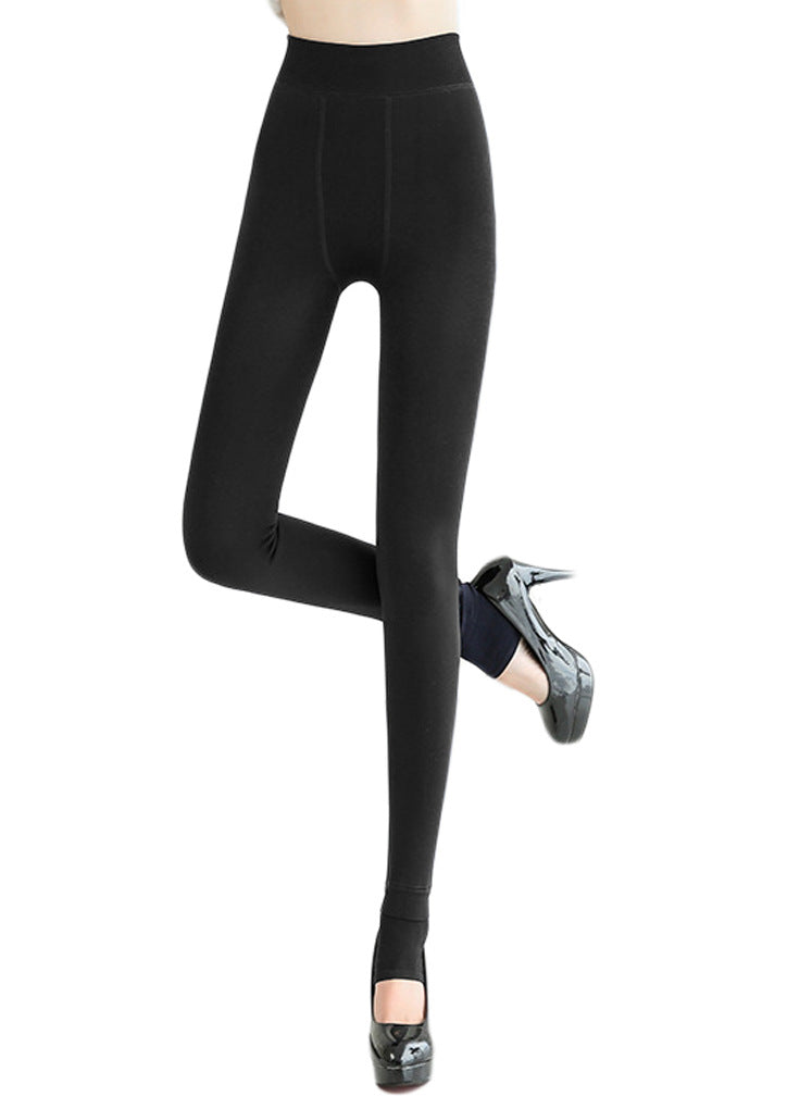 Solid Color Womens Winter Warm Plush Lined Leggings Thick Thermal Skinny Pants