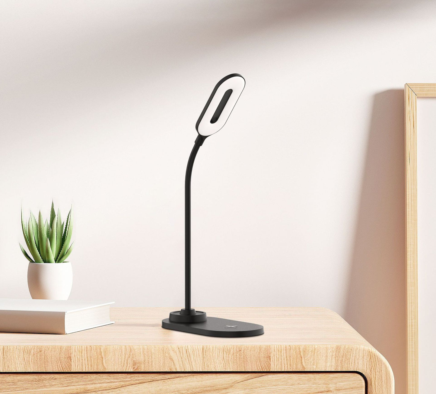 Multi-functional Adjustable LED Desk Lamp with Wireless Charger Touch Control 3 Brightness for Office