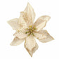 60Pcs Hollow Flowers Glitter Christmas Party Decoration