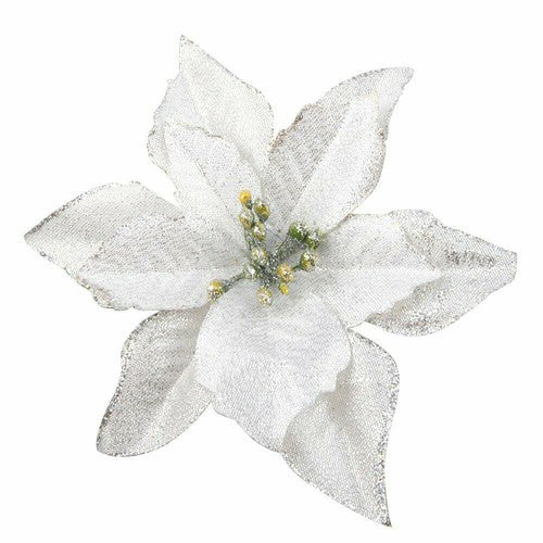 60Pcs Hollow Flowers Glitter Christmas Party Decoration