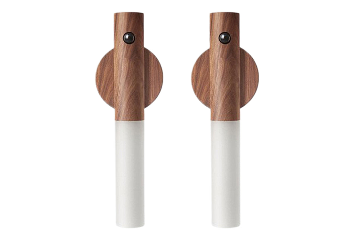 2Pcs Rechargeable Motion Sensor LED Night Light Wall Mount Cabinet Light