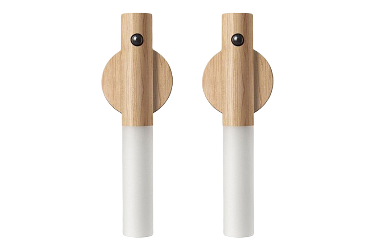 2Pcs Rechargeable Motion Sensor LED Night Light Wall Mount Cabinet Light