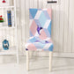 4Pcs Printed Stretchable Chair Cover