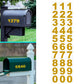 60pcs Reflective Mailbox Numbers Waterproof Adhesive Sticker