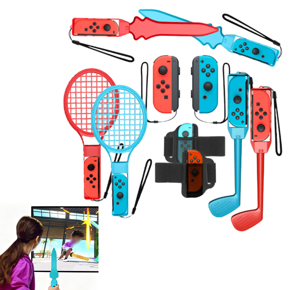10 in 1 Family Accessories Kit Switch Sports Bundle Compatible with Switch Switch OLED