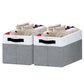 2Pcs Storage Baskets Bins for Shelves Organizing Toys Books Towels Clothes