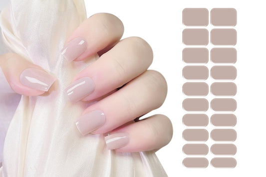 5 Set Semi Cured Gel Nail Wraps Gradient Jelly Nail Wraps UV Curable Self-Adhesive Nail Stickers DIY Nail Art
