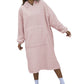 Reversible Faux Shearling Hooded Blanket