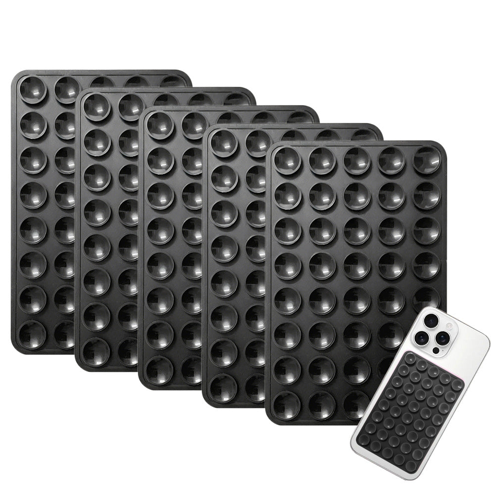 5 Pack Double Sided Silicone Phone Suction Pad 80 Stickers Grip for Car Desk Holder