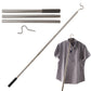 Clothes Hook Pole Stainless Steel Extendable with Sponge Handle for Hang Reach