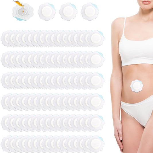 100PCS Castor Oil Pack Wraps Nonwoven Belly Button Pads