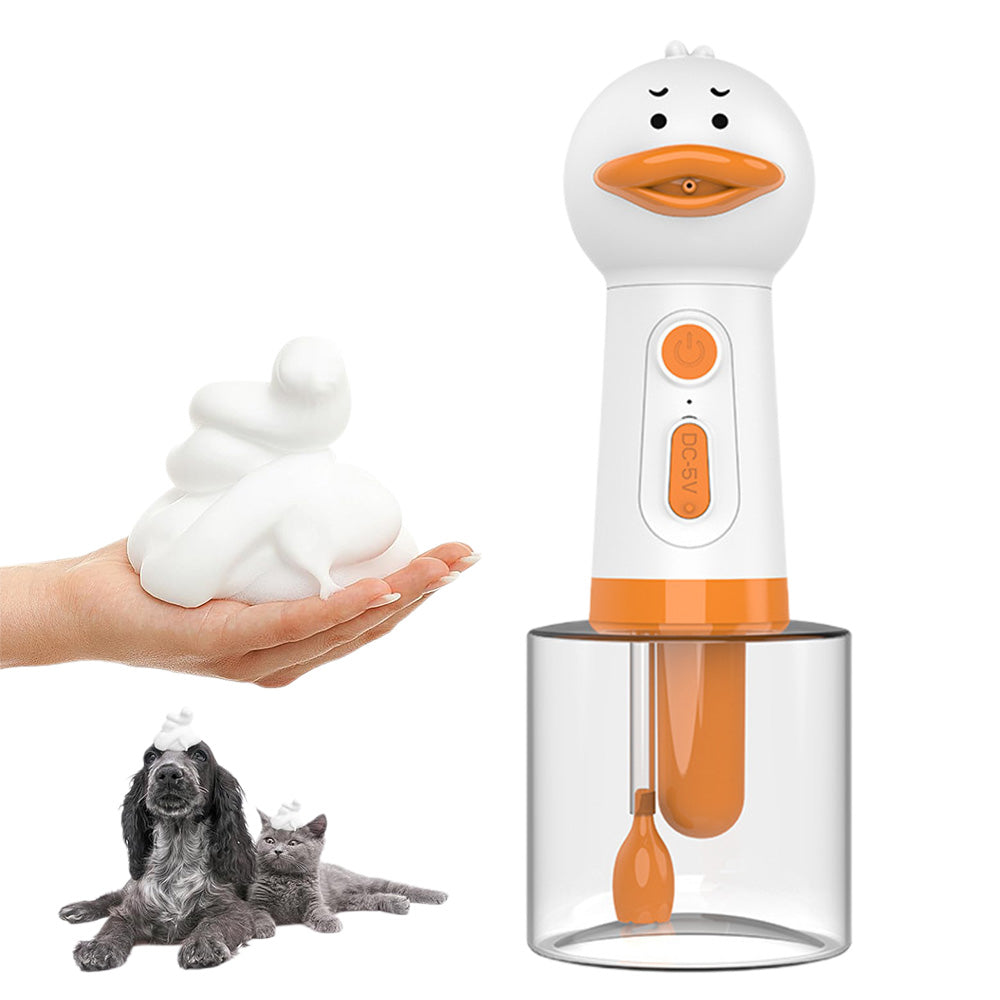 Electric Foaming Shampoo Dispenser Rechargeable Soap Dispenser For Pet Bathing Kitchen Sink Toilet Cleaning