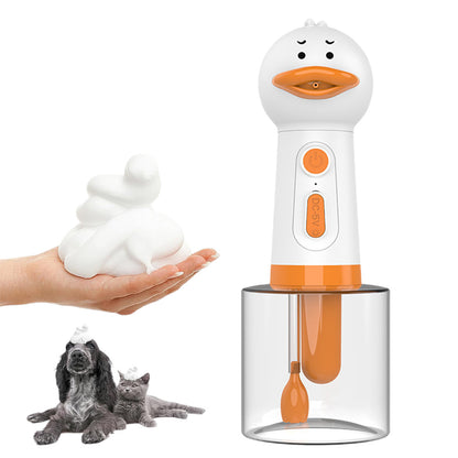 Electric Foaming Shampoo Dispenser Rechargeable Soap Dispenser For Pet Bathing Kitchen Sink Toilet Cleaning