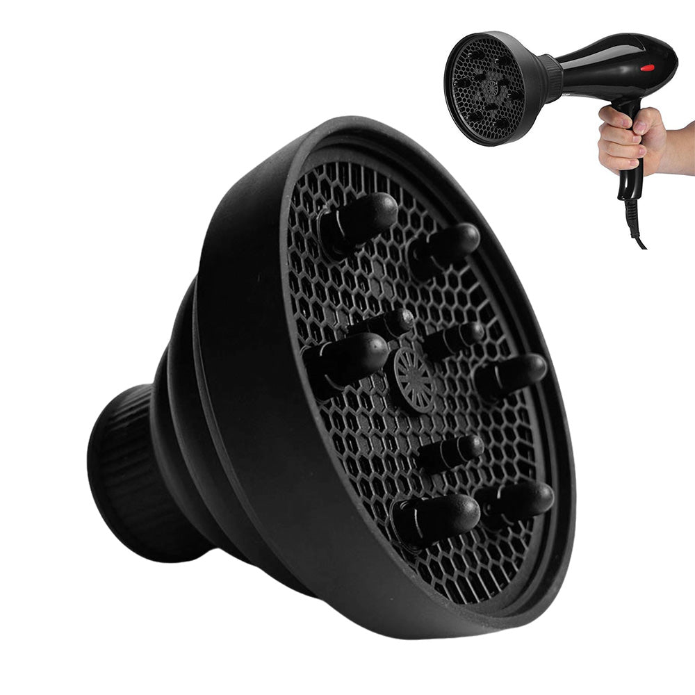 Foldable Silicone Hair Dryer Diffuser for Universal 4 to 5cm Nozzles