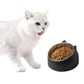 400ml Stainless Steel Tilted Pet Bowl Non-Slip Raised Feeder for Cats and Dogs