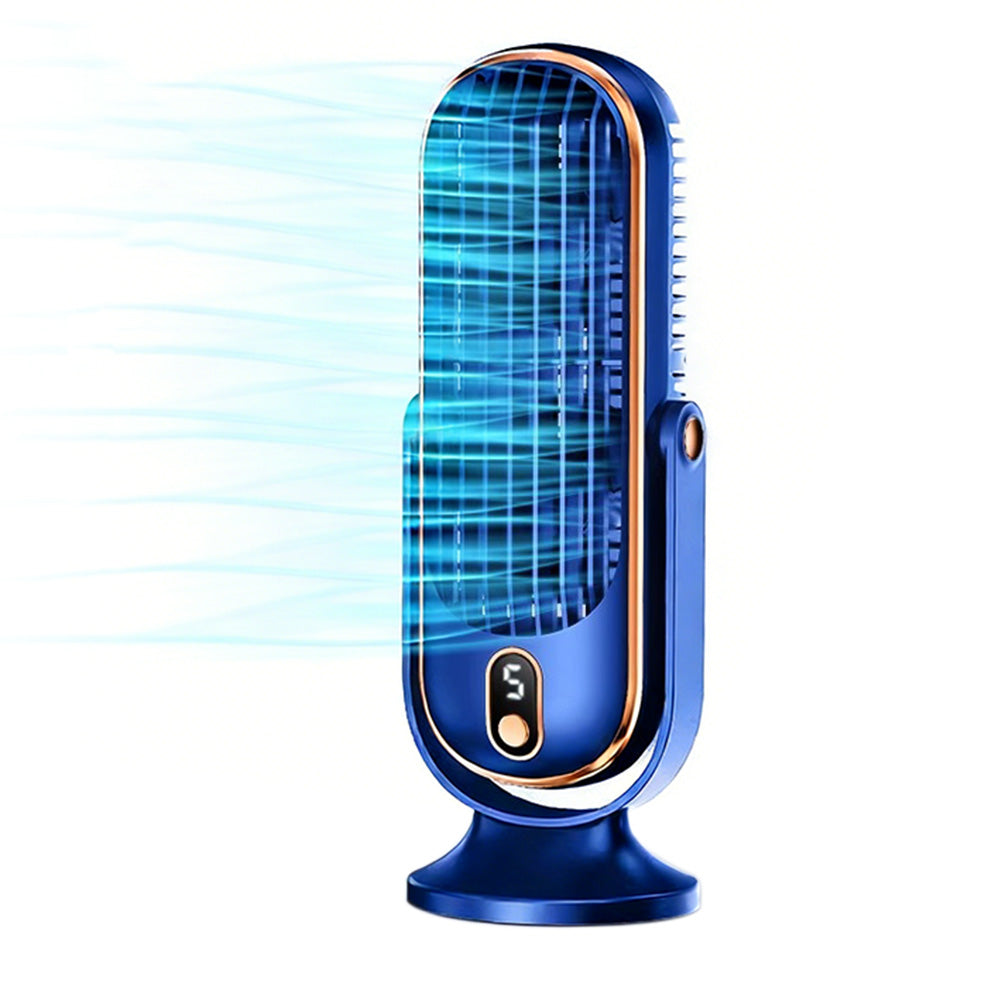 Wireless Cooling Table Fan Portable Tower Fan With 5 Speeds And 720 Degrees Oscillation