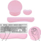 3Pcs Gaming Mouse Pad Mouse Pad with Wrist Rest Circle Curved Ergonomic Mousepad