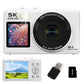 5K HD Dual Screen Digital Camera Point and Shoot Selfie Camera with LED Fill Light