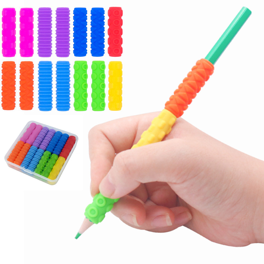 Silicone Textured Sensory Pencil Grip Fidget Toy
