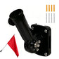 Adjustable Wall Mount Flag Pole Bracket for Flags Garden Lights and Posts