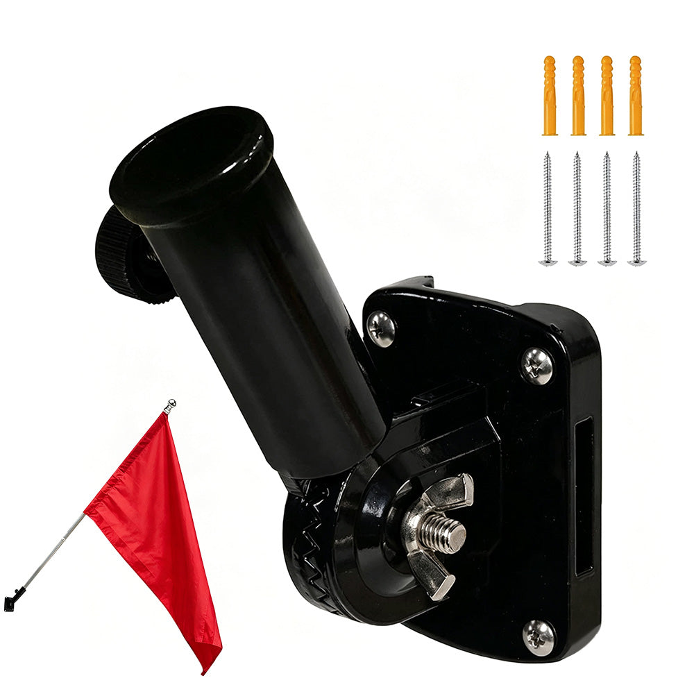 Adjustable Wall Mount Flag Pole Bracket for Flags Garden Lights and Posts