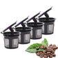 4 Pack Refillable Coffee Pods Compatible with Keurig K Cup Machines