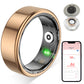 Smart Health Ring Tracking Heart Rate Blood Oxygen Sleep with Charging Case Waterproof