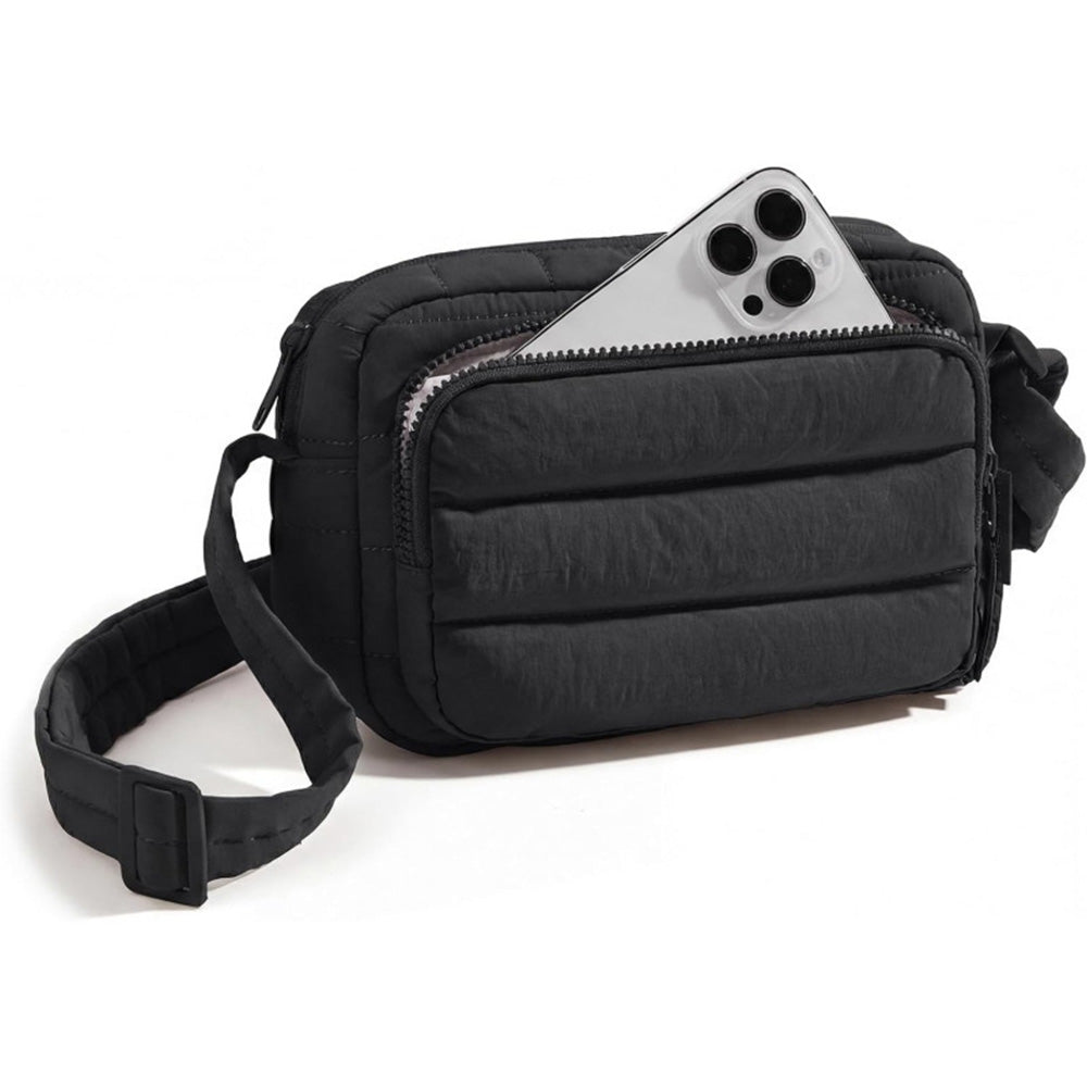 Crossbody Bag Lightweight Down-Feel Large Capacity for Commute Travel Sports