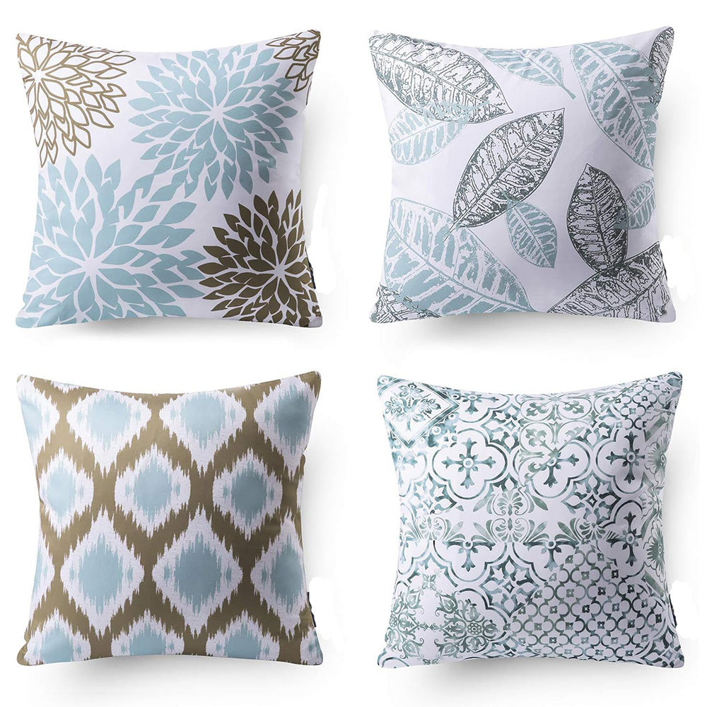 4Pcs Bohemian Home Decoration Sofa Cushion Pillow Covers Prints Value Pack