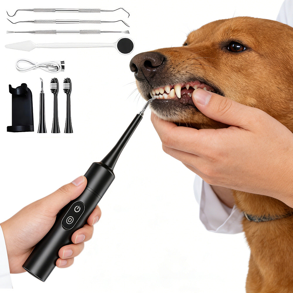 Ultrasonic Dog Tooth Cleaner Kit for Pet Teeth and Gum Care