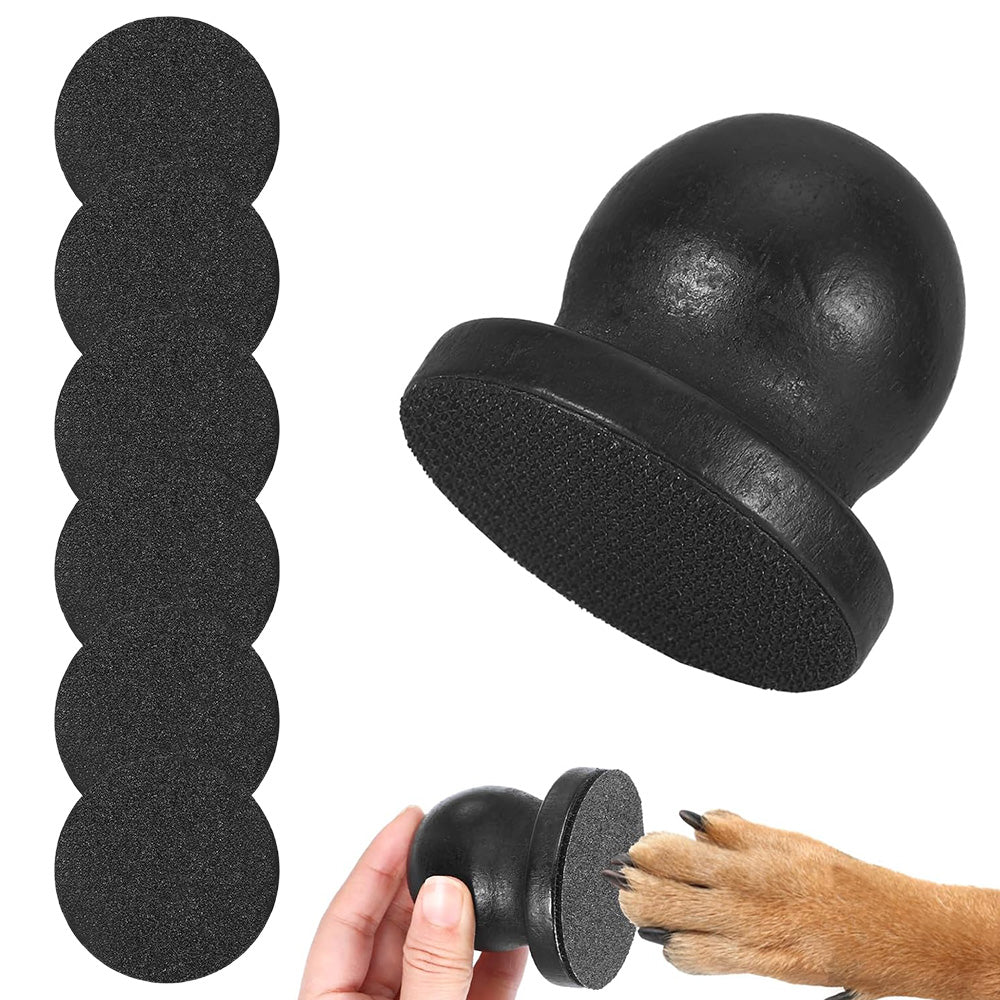 Pet Nail File Board with 6 Sheets Replacement Sandpaper for Cats Dogs