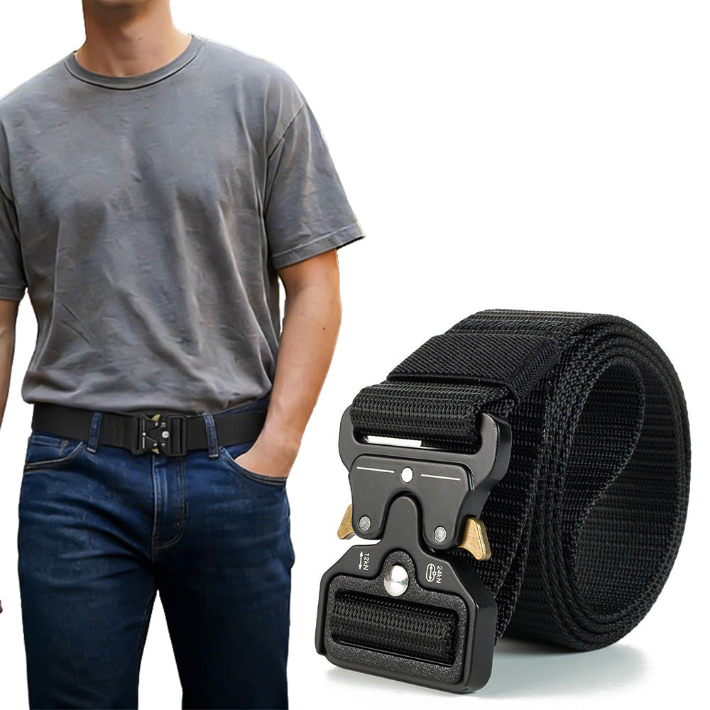 Nylon Tactical Belt Quick-Release for Outdoor Work Daily