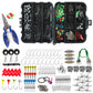 188Pcs Set Fishing Kit Waterproof Tackle Box with Hooks Weights Pliers for Bass Trout