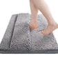 Two Layers Bath Mat 40x60cm Thick Soft Absorbent Chenille Bath Rug Mat