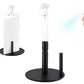 Standing Paper Towel Holder with Spray Pump Papertowels Roller Sprayer