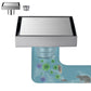 Square Shower Drain with Filter Detachable Stainless Steel Floor Drain for Bathroom Balcony