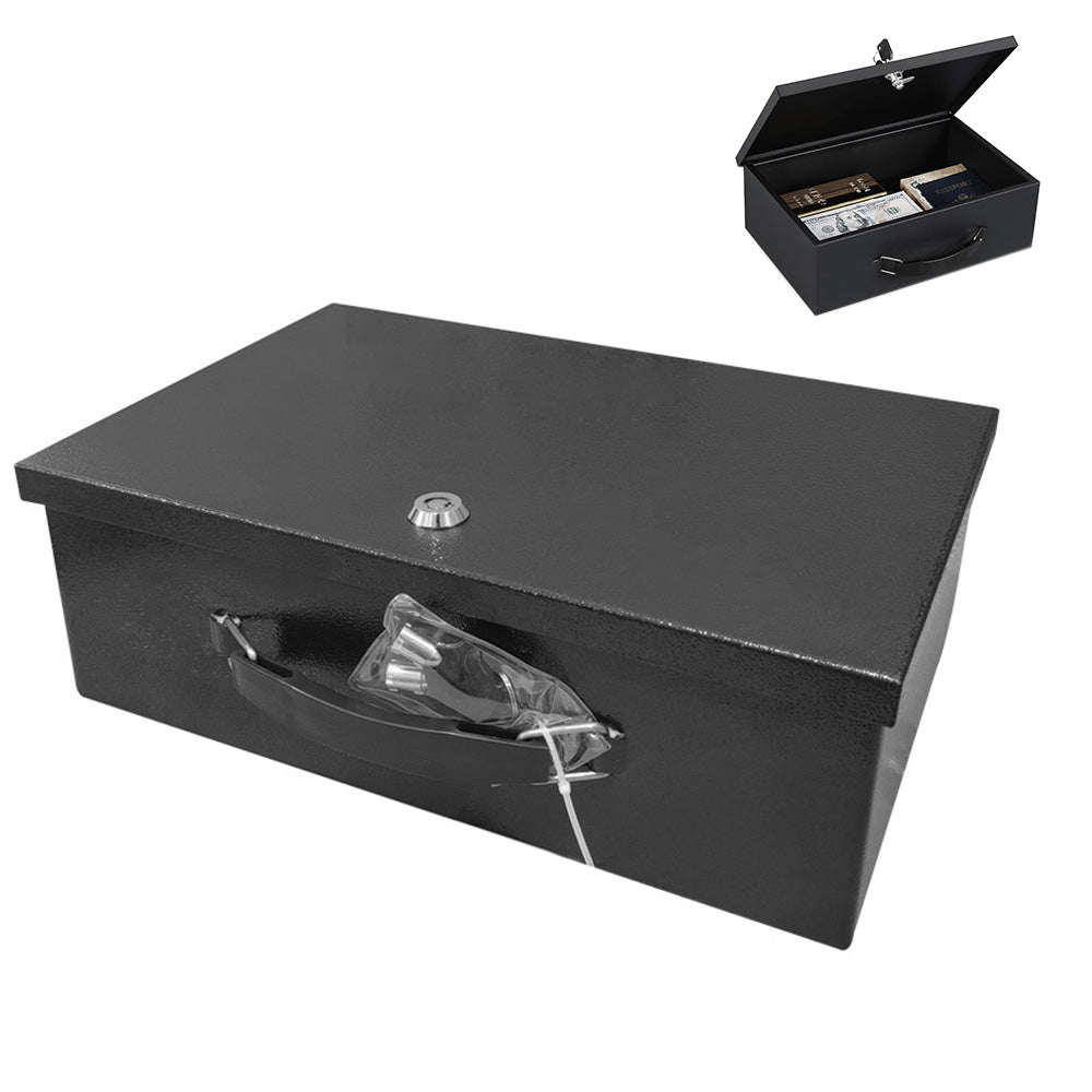 Key Lock Document Box with Two Keys and a Pad for Personal Items