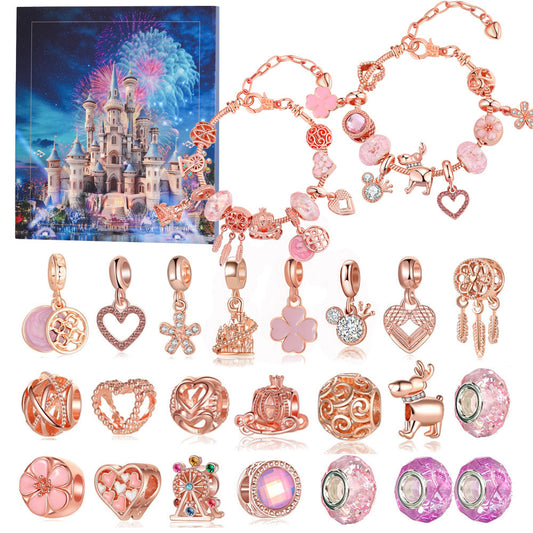 Advent Calendar Charm Bracelets 2025 for Girls 24 Days Xmas Countdown Calendar